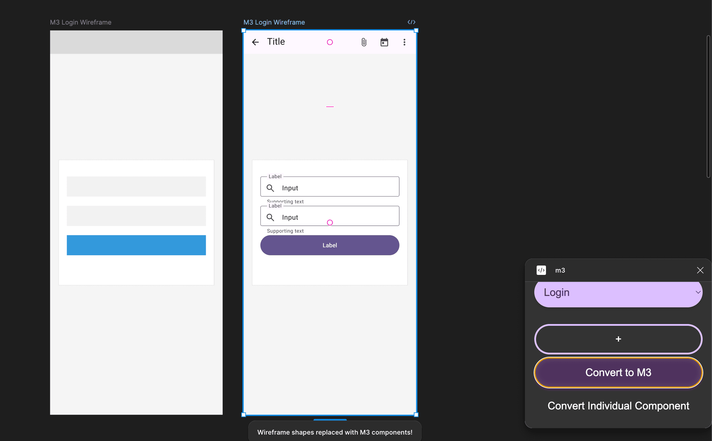 One-Click MD3 Styling image