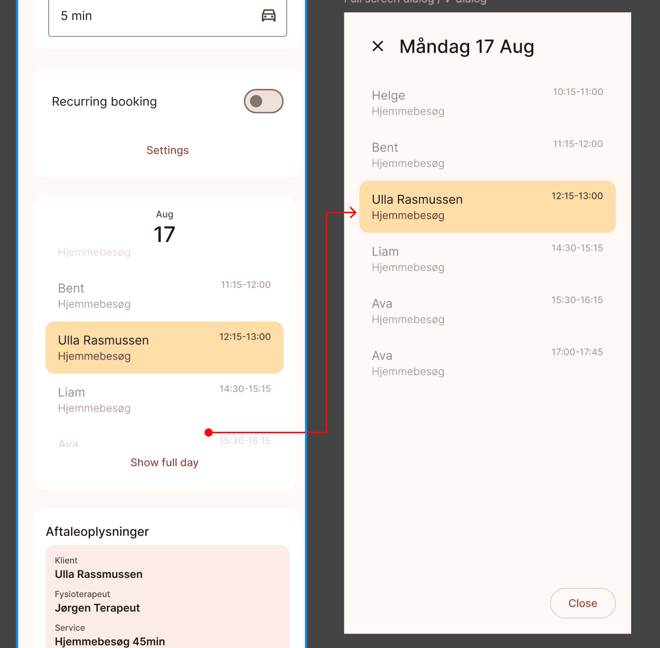 Schedule Context in the Create Flow image